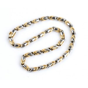 BULGARI: gold steel necklace