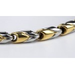 BULGARI: gold steel necklace