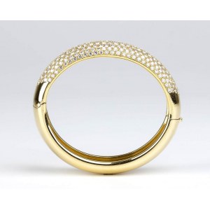 DAMIANI: gold diamond bangle bracelet