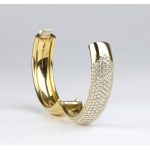 DAMIANI: gold diamond bangle bracelet