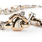 BARAKA': gold chain bracelet and diamond