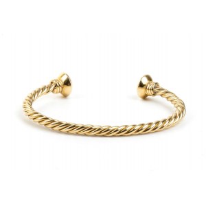 BULGARI: rigid hoop gold bracelet