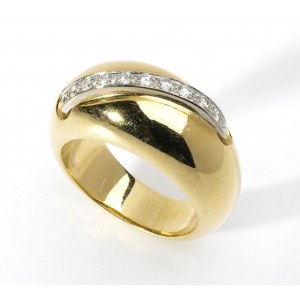 POMELLATO: diamond gold band ring
