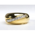 POMELLATO: diamond gold band ring