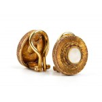 FEDERICO BUCCELLATI: mother of pearl yellow gold pair of earrings