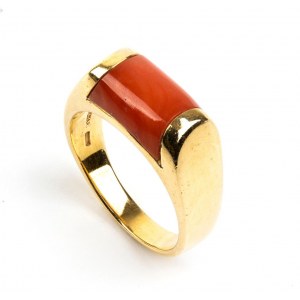 BVLGARI, Tronchetto collection: cerasuolo coral gold ring