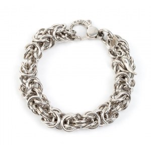RASPINI: sterling silver interlinking chain bracelet