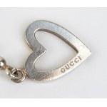 GUCCI toggle heart: silver necklace with heart motif