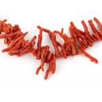 Lot of four coral necklaces