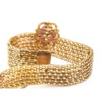 Soft mesh gold bracelet