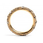 Brown diamond gold ring
