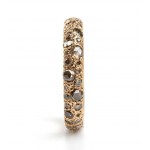 Brown diamond gold ring