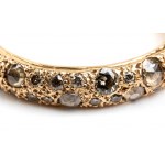 Brown diamond gold ring