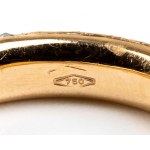 Brown diamond gold ring