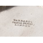Rare English William IV sterling silver cruet with four bottle stand - London 1836, mark of R J & S GARRARD