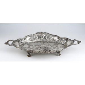 German silver basket - late 19th - early 20th century