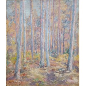 Bolesław Kuźmiński (1880-1976), Pejzaż (Las w słońcu), 1947