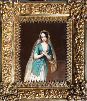 Artist unknown, Portrait of a woman (miniature)