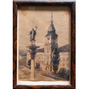 Zofia Stankiewicz (1862-1955), Warszawa. Plac Zamkowy z kolumną Zygmunta