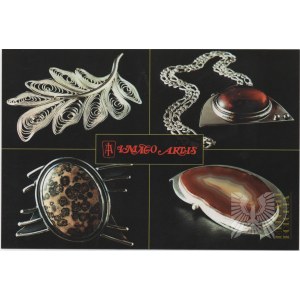 Pocztówka Imago Artis prezentująca biżuterie