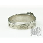 Juwelia - Anello con rosa d'argento