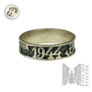 Warmet - silver ring brick to the Heroes of the Warsaw Uprising