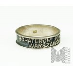 Warmet - silver ring brick to the Heroes of the Warsaw Uprising