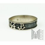 Warmet - silver ring brick to the Heroes of the Warsaw Uprising