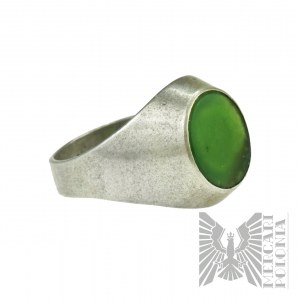 Warmet - Silbernes Signet mit Stein