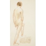 Wojciech Weiss (1875 Leorda na Bukowina - 1950 Krakow), Standing Nude