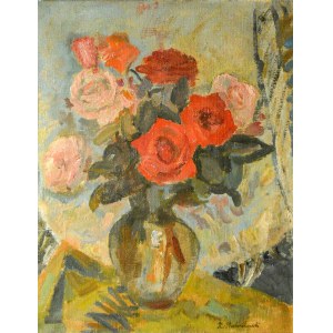 Zdzisław PRZEBINDOWSKI (1902-1986), Roses, 1972