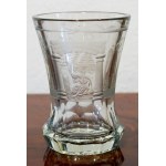 GLAS MIT MASONISCHEN SYMBOLEN, Mitteleuropa, 20. Jahrhundert, GLAS MIT MASONISCHEN SYMBOLEN, Mitteleuropa, 20.