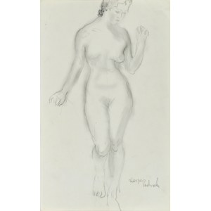 Kasper POCHWALSKI (1899-1971), Akt einer stehenden Frau mit erhobener linker Hand