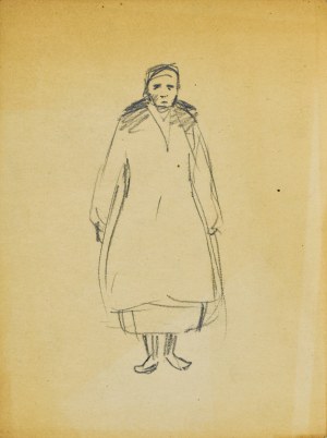 Konrad SRZEDNICKI (1894-1993), Kobieta w płaszczu