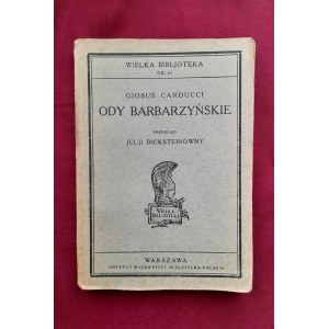 Barbarská óda - Gioseu CARDUCCI - 1922