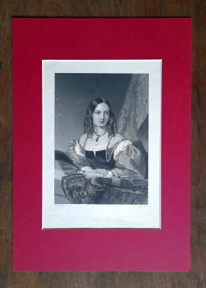 WRIGHT John (1802-1848), MOTE William (1802-1848), Portrait of Lady Henrietta Sykes, intaglio, 19th century