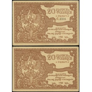 Polska, 20 złotych polskich = 3 ruble, 1916