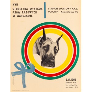 proj. Joanna GRABOWSKA, Krystyna RADZIWIŁŁÓWNA, XVII Stołeczna wystawa psów rasowych w Warszawie, 1966