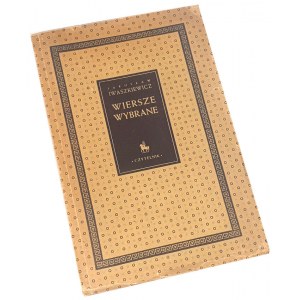 IWASZKIEWICZ - VYBRANÉ VERŠE vydané v roce 1946