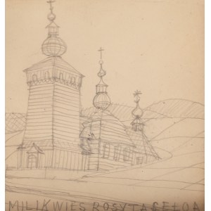 Nikifor Krynicki (1895 - 1968), Kirche in Milik, 1960er Jahre