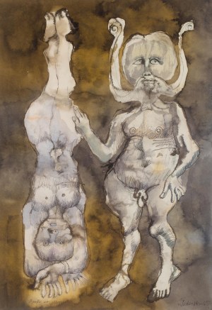 Jan Lebenstein (1930 - 1999), Apollo i Marsjasz, 1965
