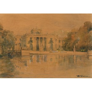 Wladyslaw Chmielinski (Stachowicz) (1911 - 1979), Palace on the Water in the Royal Łazienki in Warsaw.