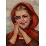Stefan Bukowski (1878 - 1929), Wiejska dziewczyna w czerwonej chuście