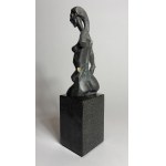 Robert Dyrcz, Frau mit Totenkopf (Bronze, H 32 cm, Ausgabe 1/9)