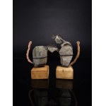 Jacek Drzymała, Stone Cats - mini pair (height 17 cm).