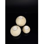 N-A, Stone Candleholder Set (Sandstone)