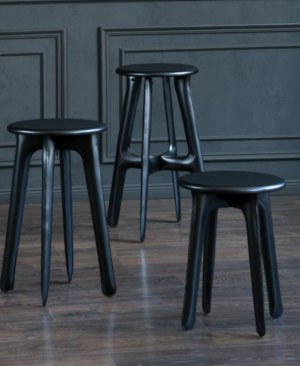 Oskar Zięta,Ultraleggera Kitchen Stool ,Anodic Black Aluminium