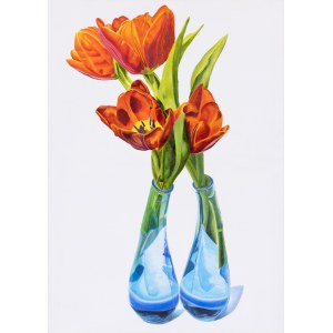 Sebastian Stachura, Blue Vases, 2023