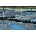 Catherine Lembryk, Windmills Triptych: Dual spaces with windmills / Quasi-windmills in the fog / De-generated windmills, 2023
