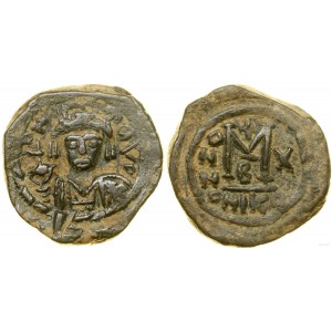 Bizancjum, follis, rok 10 (AD 591/592), Nikomedia